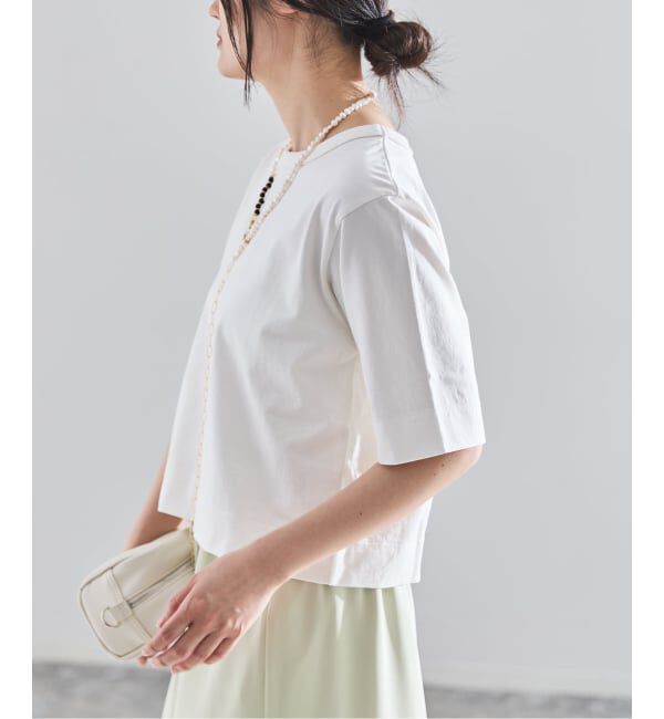 IENA「《追加》クロップドTシャツ」|Tシャツ・カットソー|