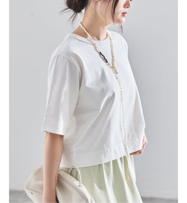 IENA「《追加》クロップドTシャツ」|Tシャツ・カットソー|