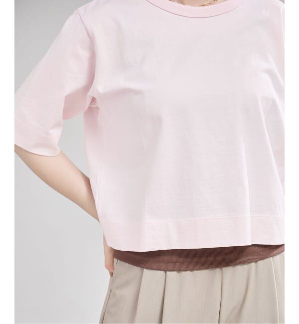 IENA「《追加》クロップドTシャツ」|Tシャツ・カットソー|