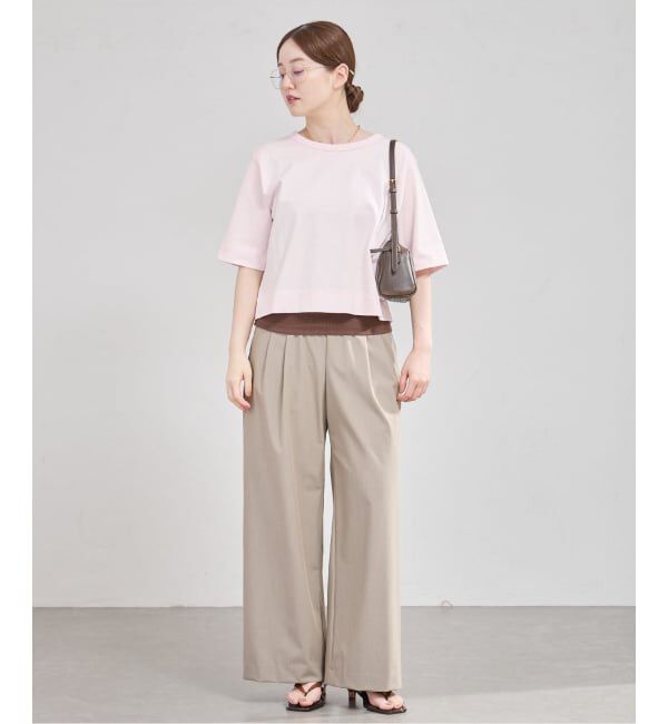 IENA「《追加》クロップドTシャツ」|Tシャツ・カットソー|