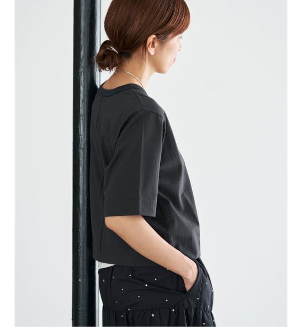 IENA「《追加》クロップドTシャツ」|Tシャツ・カットソー|