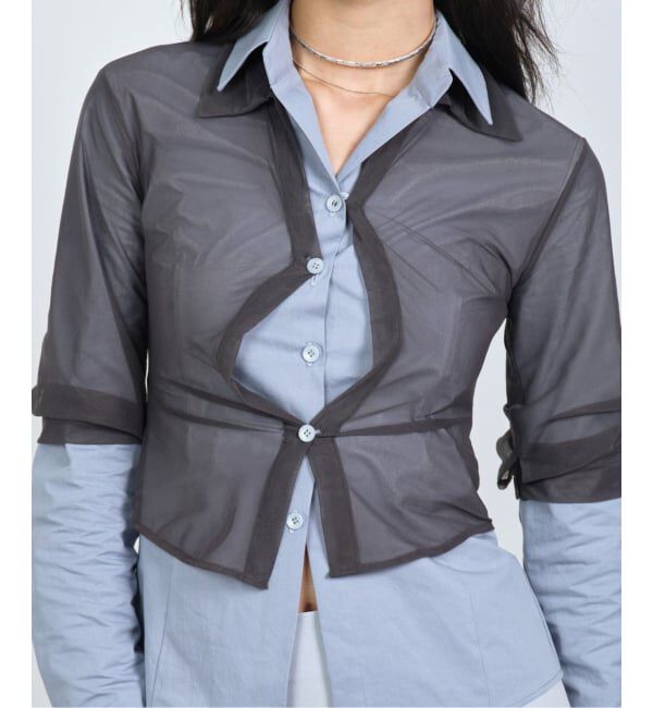 PULP「【Geek Office / ギークオフィス】NACHE / ナチェ OUT IN LAYERED SHIRT LIGHT」|シャツ・ブラウス|