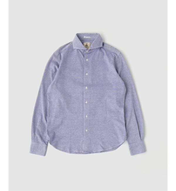 EDIFICE「GUY ROVER (ギローバー) Melange Jersey Cutaway Shirts」|シャツ・ブラウス|ネイビー A