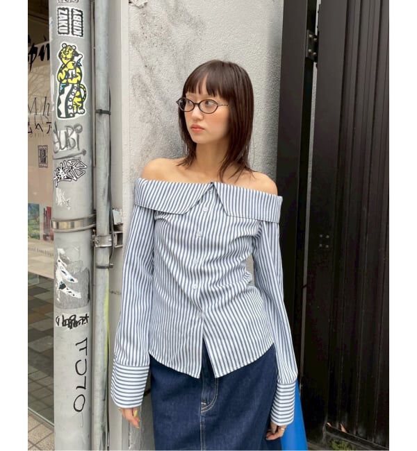 Oriens JOURNAL STANDARD「オフショルダーシャツ」|シャツ・ブラウス|