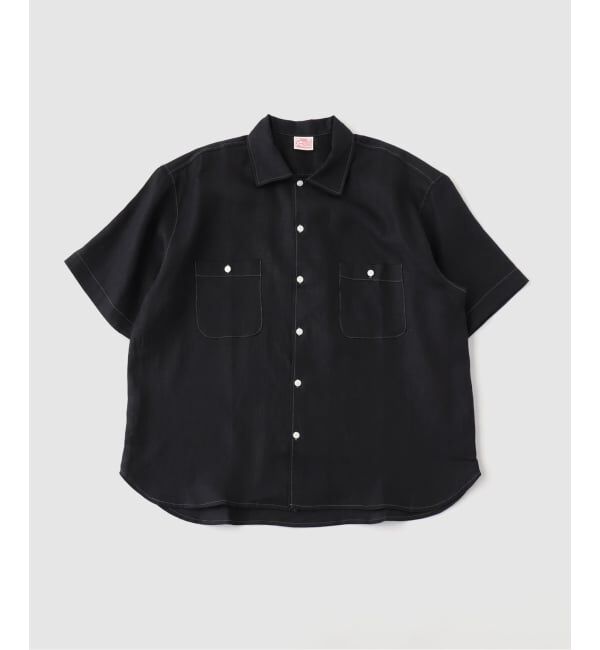 JOURNAL STANDARD「CONCHON QUINETTE / コンションキネット 別注 LINEN STITCH S/S SH」|シャツ・ブラウス|ブラック