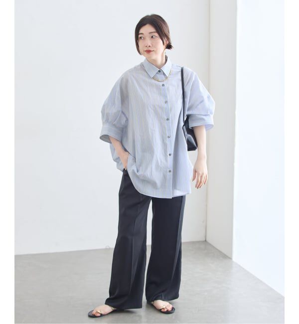 journal standard L'essage「FABRICA ワイドショートスリーブシャツ」|シャツ・ブラウス|