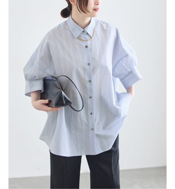 journal standard L'essage「FABRICA ワイドショートスリーブシャツ」|シャツ・ブラウス|