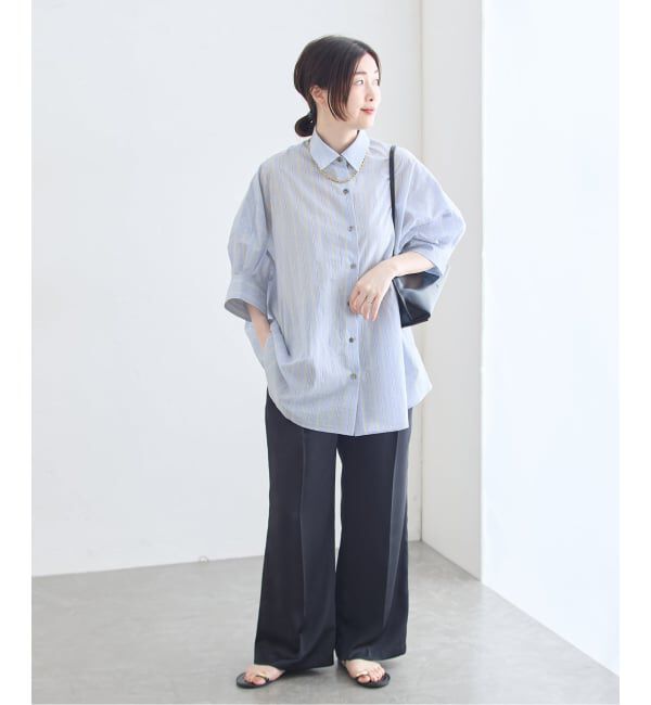 journal standard L'essage「FABRICA ワイドショートスリーブシャツ」|シャツ・ブラウス|