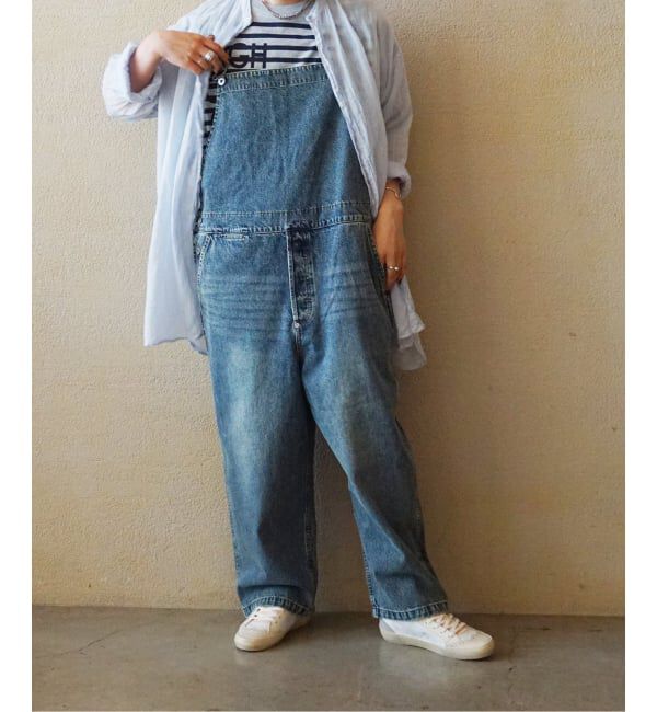 journal standard luxe「《予約》11OZデニムミドルバックオーバーオール」|オールインワン|