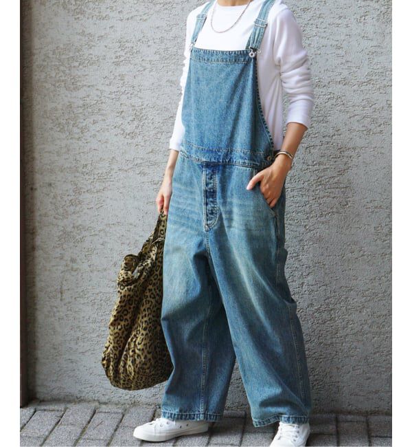 journal standard luxe「《予約》11OZデニムミドルバックオーバーオール」|オールインワン|
