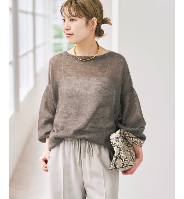Spick and Span「《予約》ルーズモヘヤパフスリーブニット」|ニット・セーター|