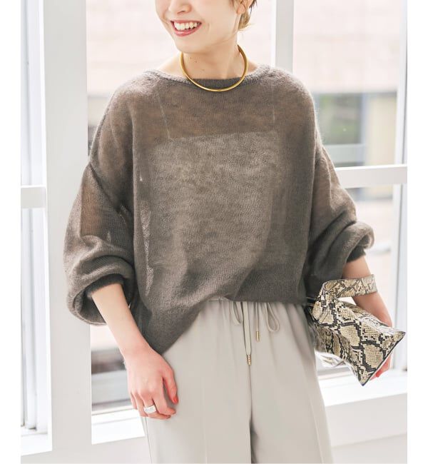 Spick and Span「《予約》ルーズモヘヤパフスリーブニット」|ニット・セーター|