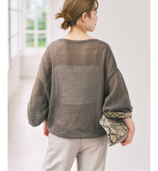 Spick and Span「《予約》ルーズモヘヤパフスリーブニット」|ニット・セーター|
