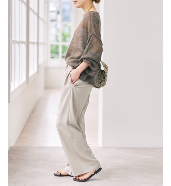 Spick and Span「《予約》ルーズモヘヤパフスリーブニット」|ニット・セーター|