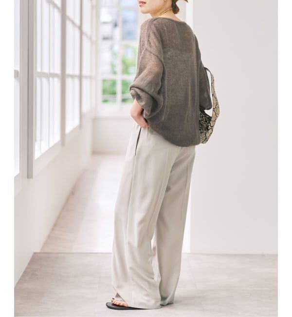 Spick and Span「《予約》ルーズモヘヤパフスリーブニット」|ニット・セーター|