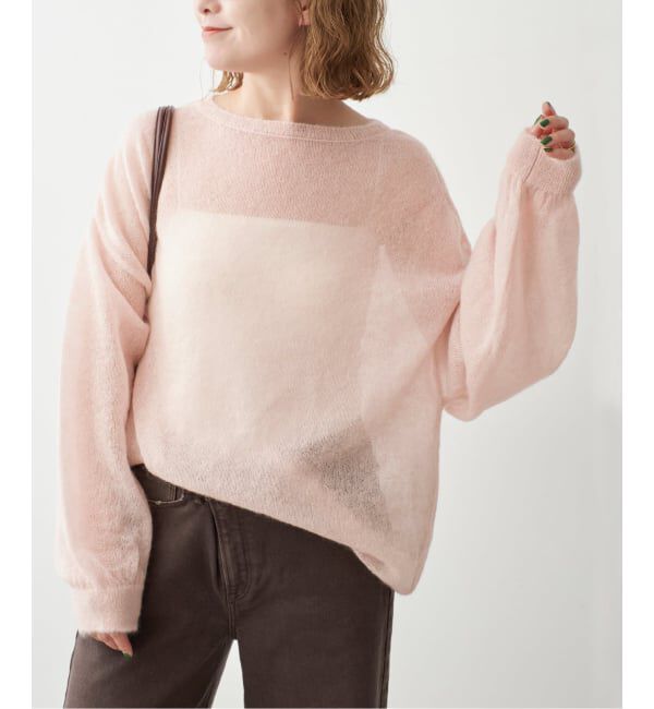Spick and Span「《予約》ルーズモヘヤパフスリーブニット」|ニット・セーター|