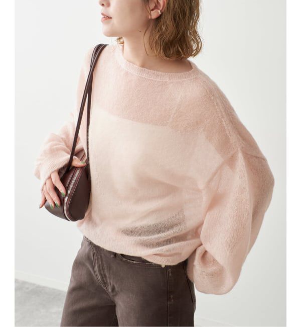 Spick and Span「《予約》ルーズモヘヤパフスリーブニット」|ニット・セーター|