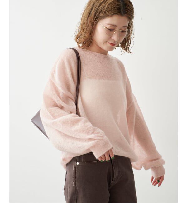 Spick and Span「《予約》ルーズモヘヤパフスリーブニット」|ニット・セーター|