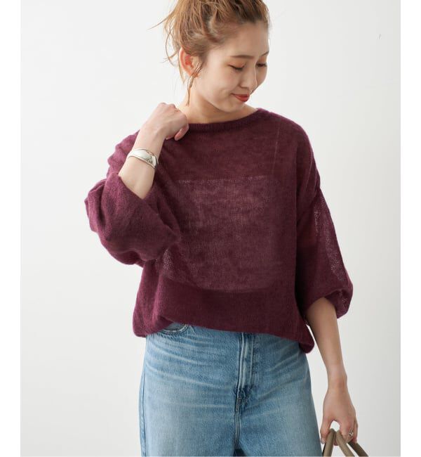 Spick and Span「《予約》ルーズモヘヤパフスリーブニット」|ニット・セーター|