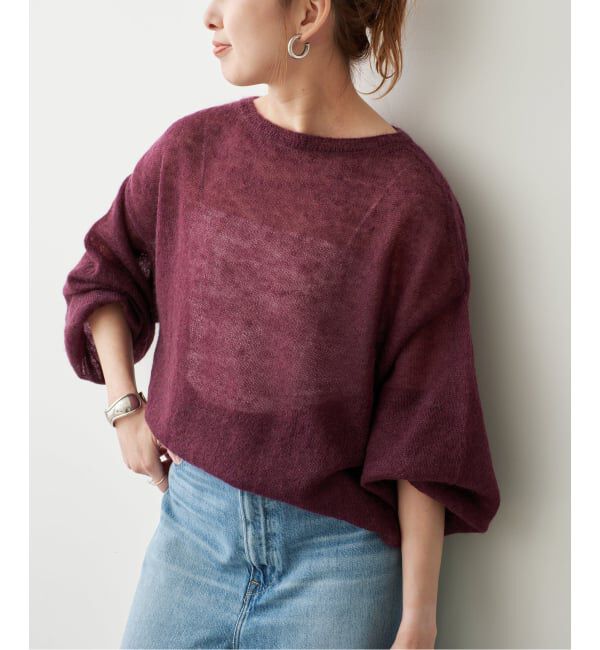 Spick and Span「《予約》ルーズモヘヤパフスリーブニット」|ニット・セーター|