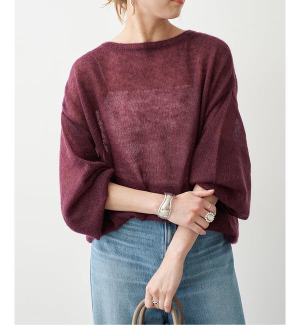 Spick and Span「《予約》ルーズモヘヤパフスリーブニット」|ニット・セーター|