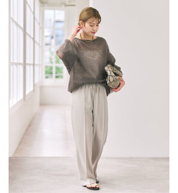 Spick and Span「《予約》ルーズモヘヤパフスリーブニット」|ニット・セーター|