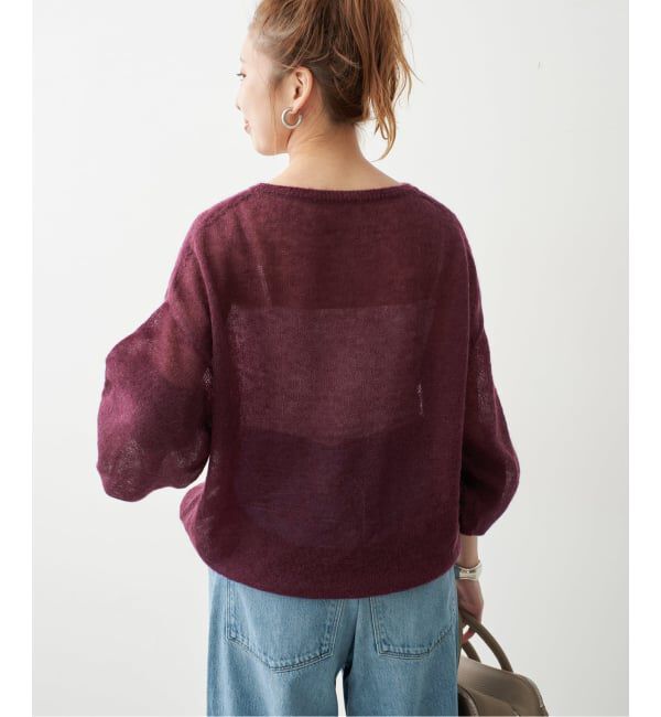 Spick and Span「《予約》ルーズモヘヤパフスリーブニット」|ニット・セーター|