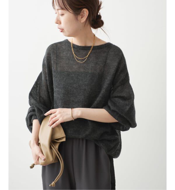Spick and Span「《予約》ルーズモヘヤパフスリーブニット」|ニット・セーター|