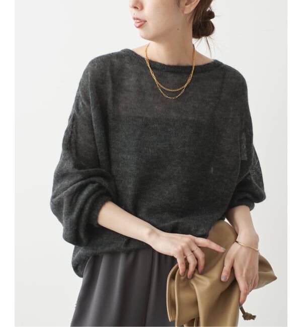 Spick and Span「《予約》ルーズモヘヤパフスリーブニット」|ニット・セーター|