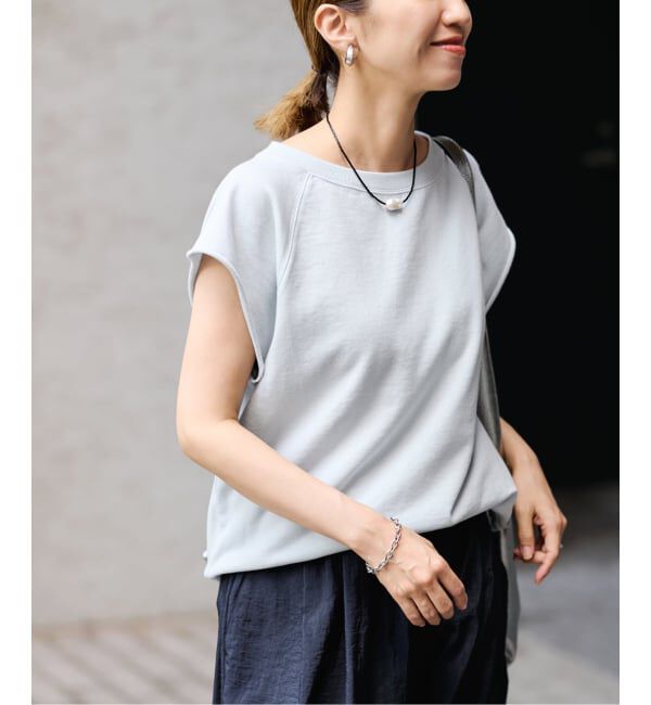 FRAMeWORK「ミニ裏毛フレンチプルオーバー」|Tシャツ・カットソー|