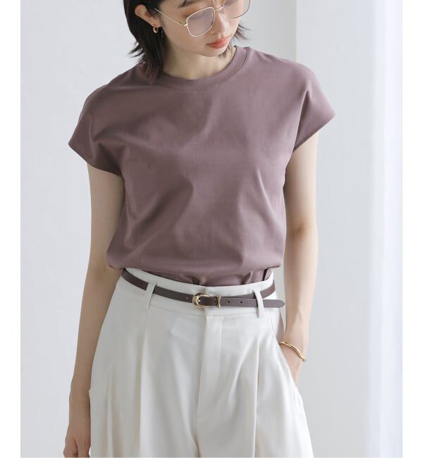  「《追加》【洗える】接触冷感スムースハイネックプルオーバー」|Tシャツ・カットソー|グレー