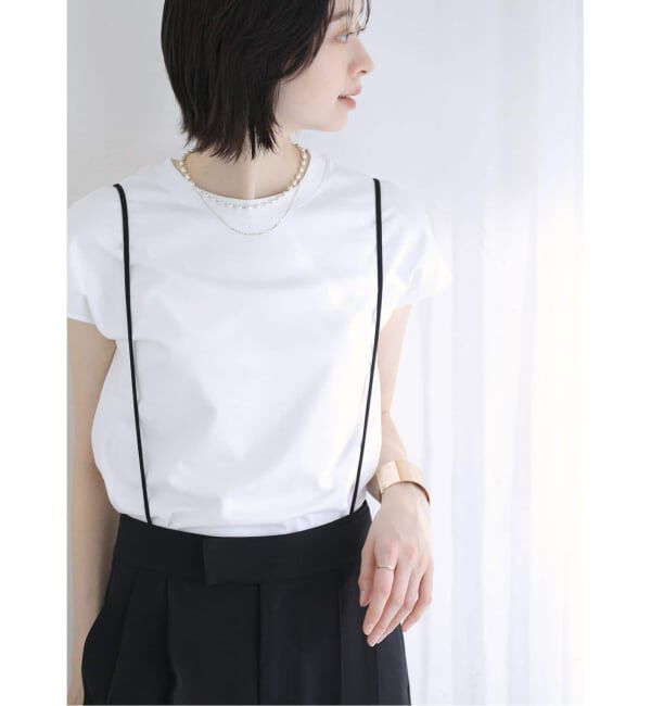  「《追加》【洗える】接触冷感スムースハイネックプルオーバー」|Tシャツ・カットソー|ホワイト
