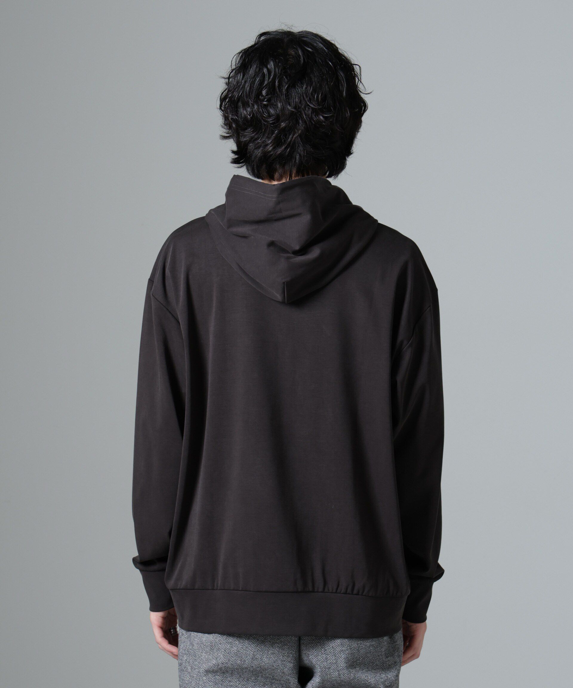 NANO universe「ヌバックライクスムースプルオーバーパーカー」|Tシャツ・カットソー|