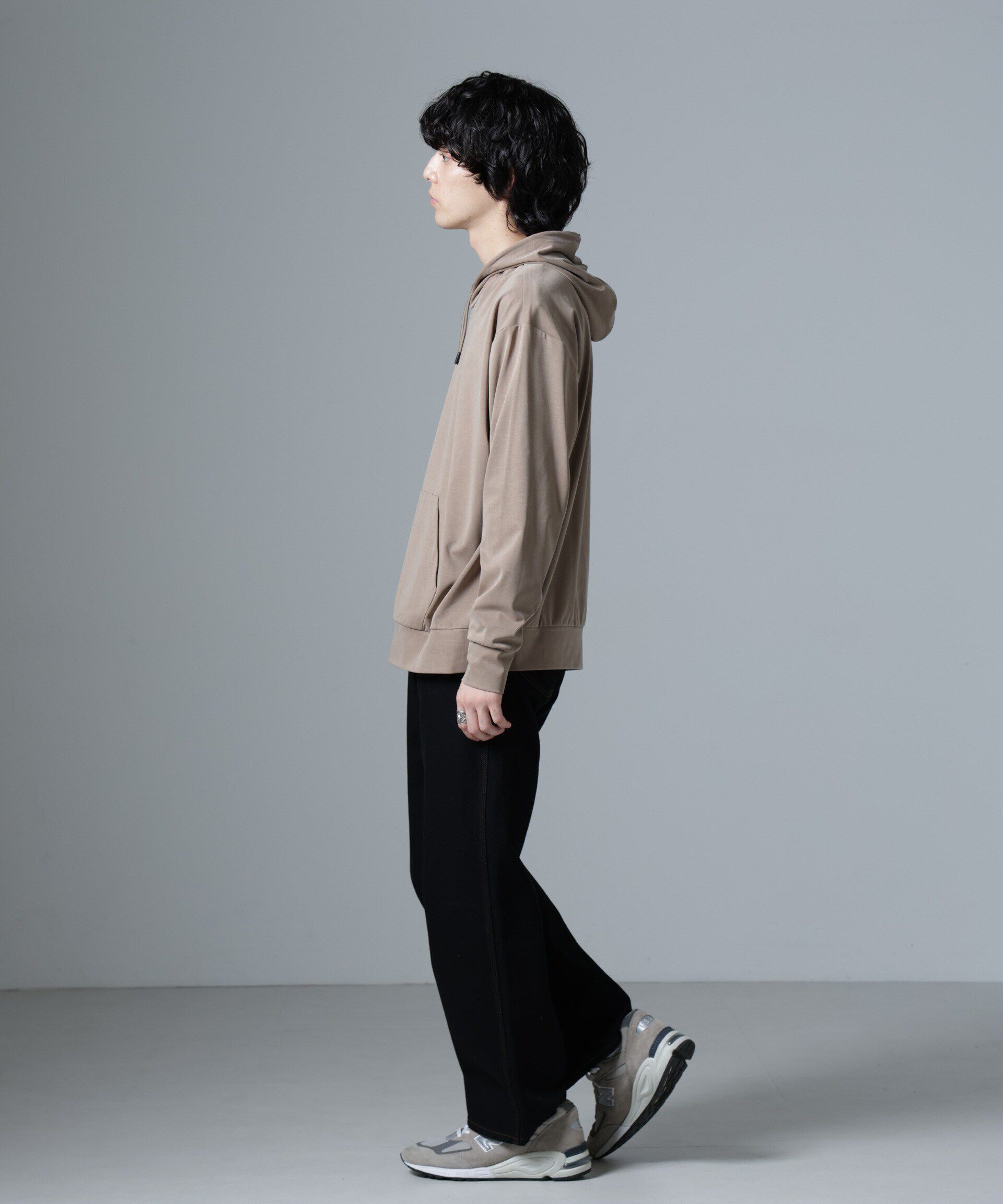 NANO universe「ヌバックライクスムースプルオーバーパーカー」|Tシャツ・カットソー|