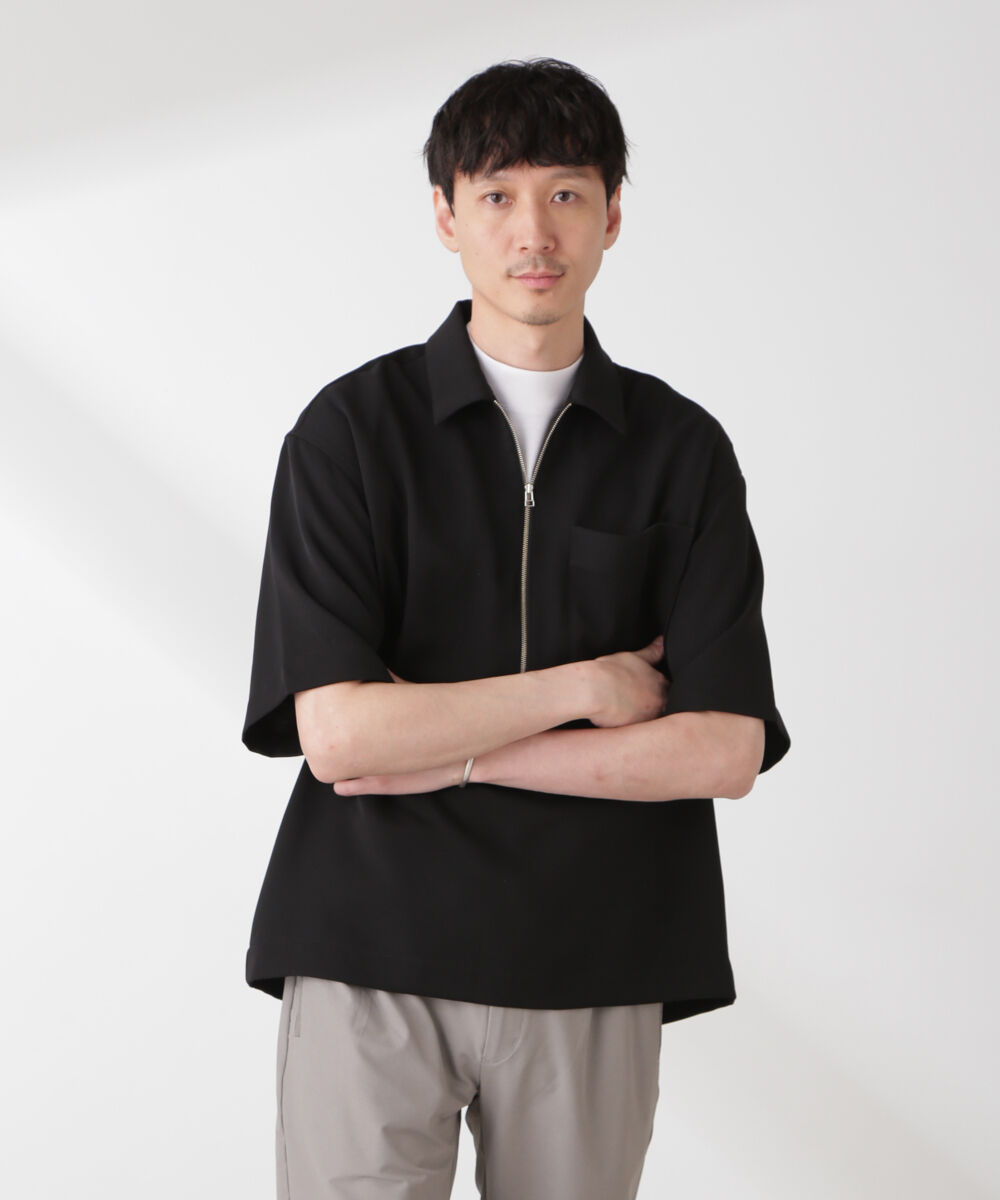 NANO universe「Epoche ハーフZIPシャツ」|シャツ・ブラウス|