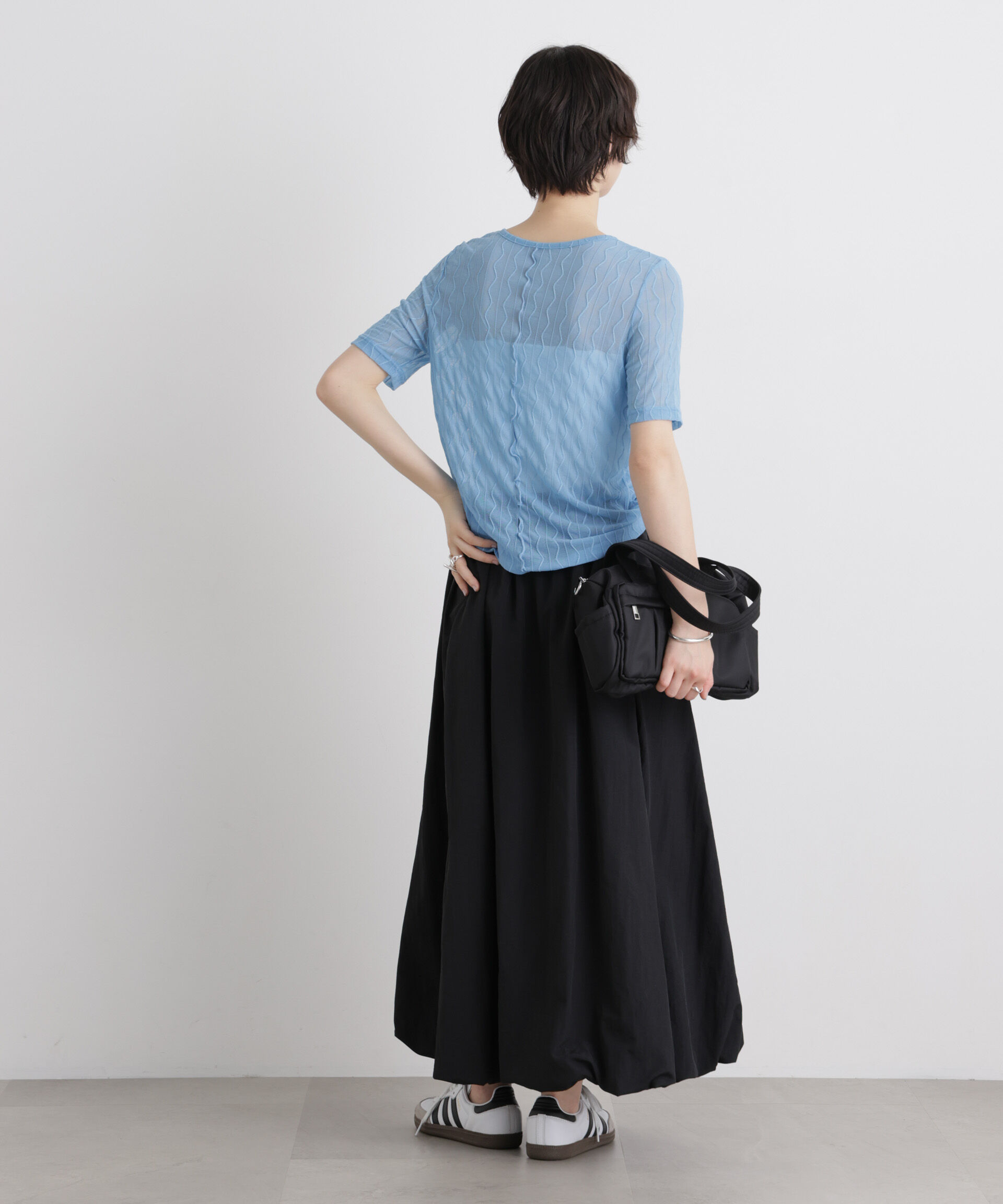 NANO universe「シアーカットクルーネックトップス」|Tシャツ・カットソー|
