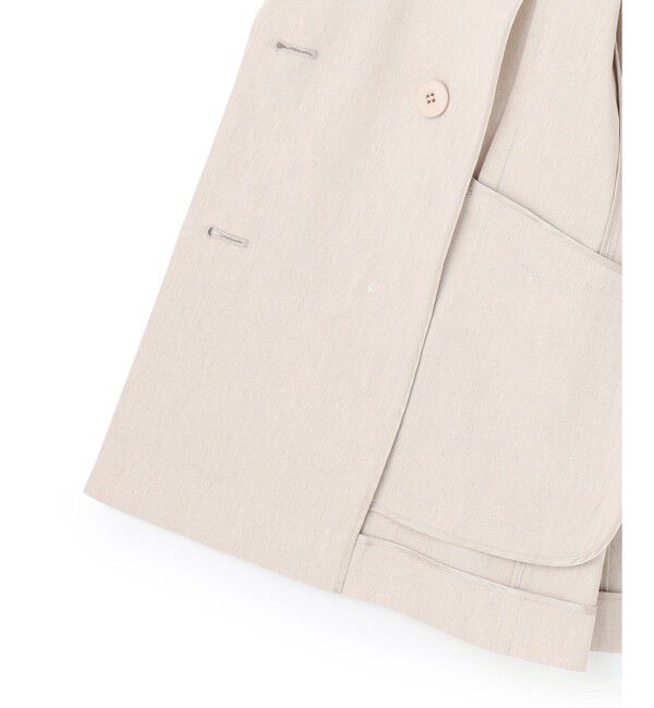 23区「【CanCam/Oggi/CLASSY掲載】リネンレーヨンストレッチ ダブルジャケット」|その他|