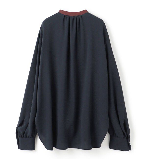 BEIGE,「【洗える】SIBYLLE / 配色カラーロングパフスリーブブラウス」|シャツ・ブラウス|