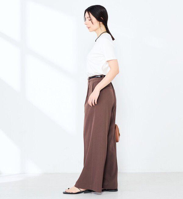 NOLLEY'S sophi「《撥水/汗染み軽減》ベイシック丈Tシャツ」|Tシャツ・カットソー|