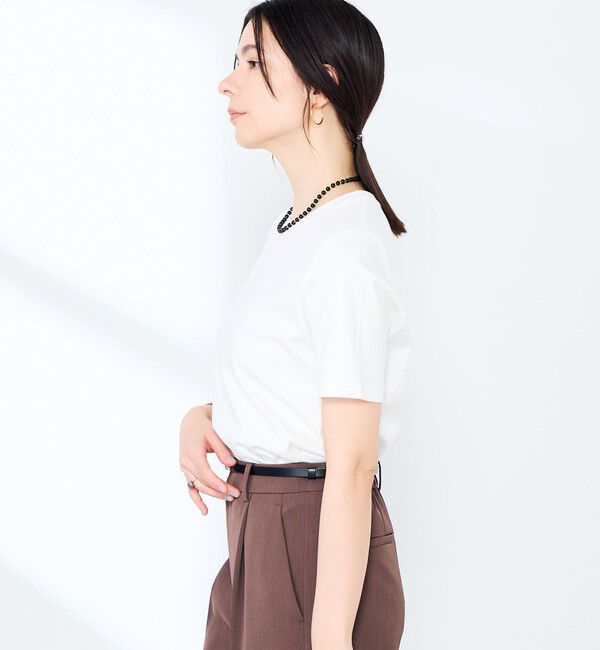 NOLLEY'S sophi「《撥水/汗染み軽減》ベイシック丈Tシャツ」|Tシャツ・カットソー|