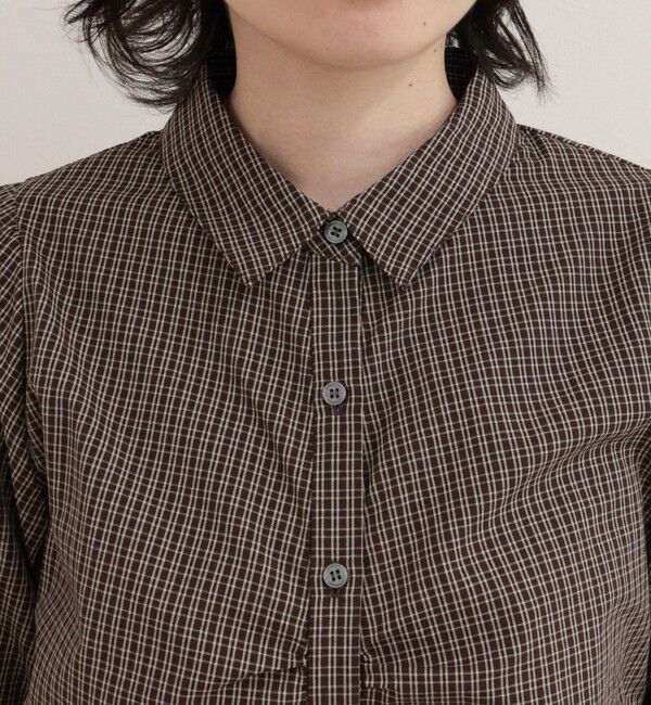 fredy emue「【WEB限定カラーあり】フロントギャザーコンパクトシャツ」|シャツ・ブラウス|