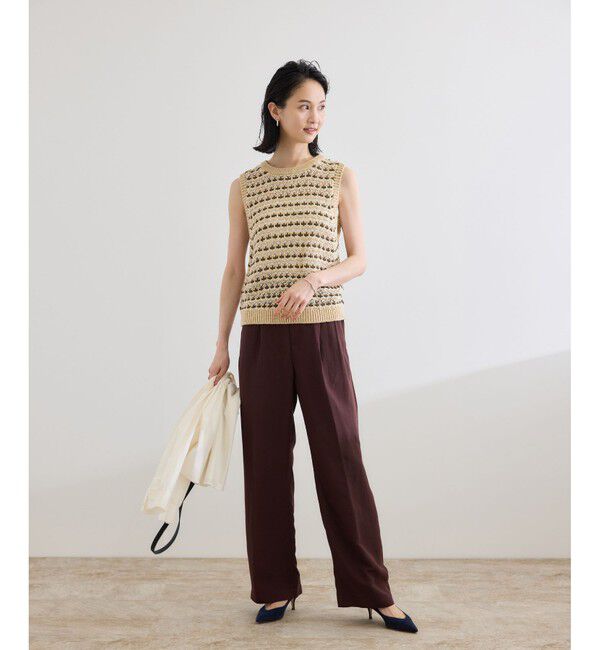 ROPE「【COOHEM（コーヘン）】SUKASHI BORDER KNIT VEST【WEB・一部店舗限定】【一部別注カラー】/洗える」|ニット・セーター|