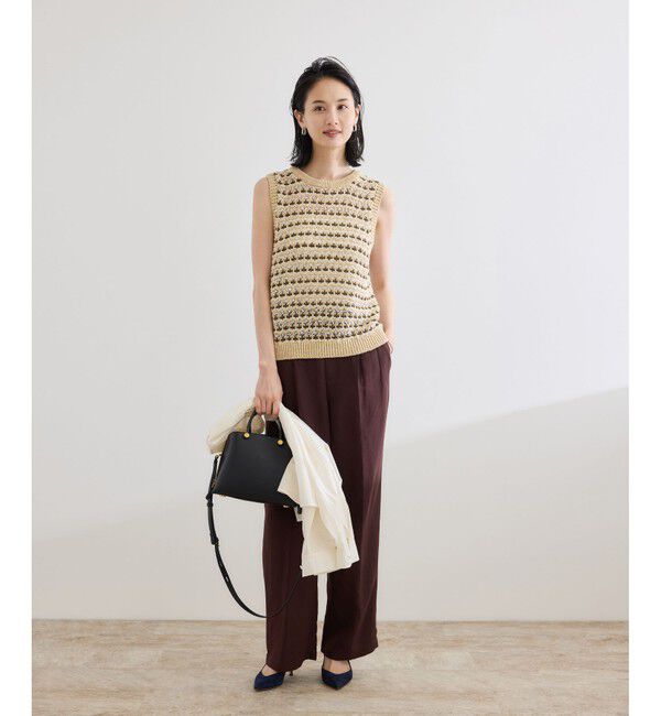 ROPE「【COOHEM（コーヘン）】SUKASHI BORDER KNIT VEST【WEB・一部店舗限定】【一部別注カラー】/洗える」|ニット・セーター|
