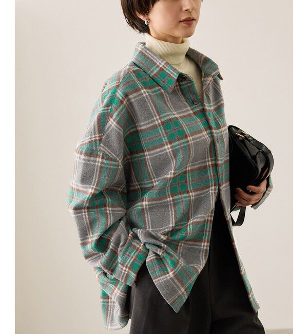 Rope&rsquo;Picnic「【BEVERLY HILLS POLO CLUB・WEB限定】シャギーチェックシャツ」|シャツ・ブラウス|