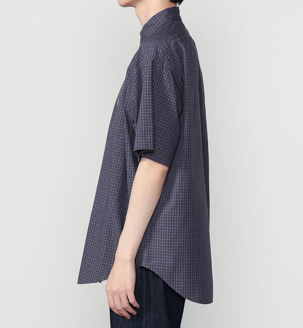 GYMPHLEX「Gymphlex | コットンワッシャー ボタンダウン半袖シャツ CHECK MEN」|シャツ・ブラウス|