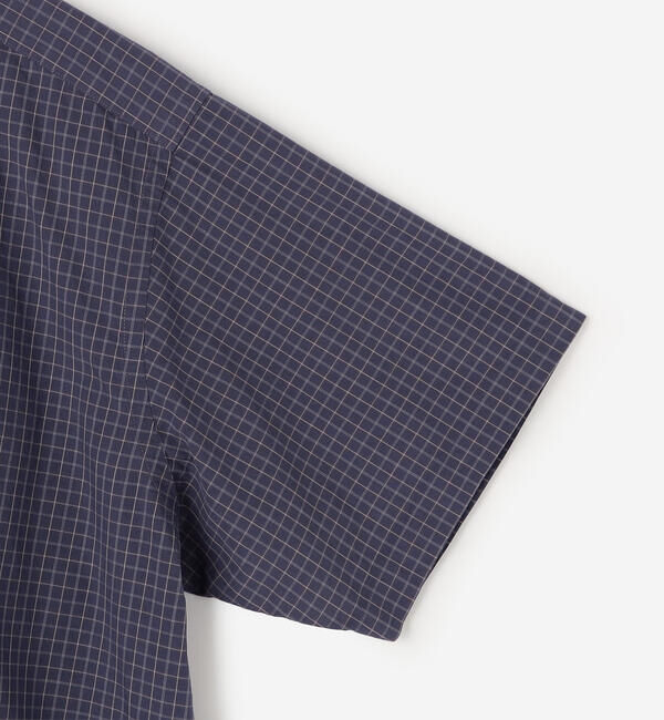 GYMPHLEX「Gymphlex | コットンワッシャー ボタンダウン半袖シャツ CHECK MEN」|シャツ・ブラウス|
