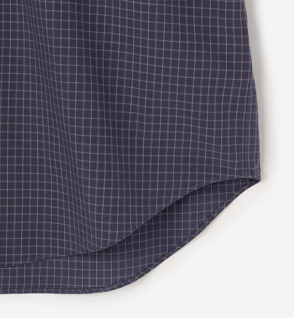 GYMPHLEX「Gymphlex | コットンワッシャー ボタンダウン半袖シャツ CHECK MEN」|シャツ・ブラウス|