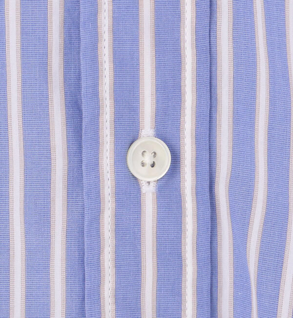GYMPHLEX「Gymphlex | コットンポプリン ボタンダウン半袖シャツ STRIPE MEN」|シャツ・ブラウス|