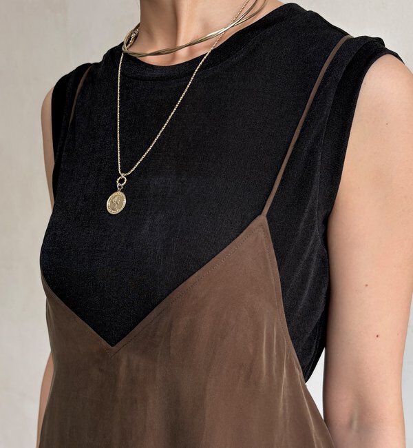  「キュプラ混キャミワンピース」|ワンピース|