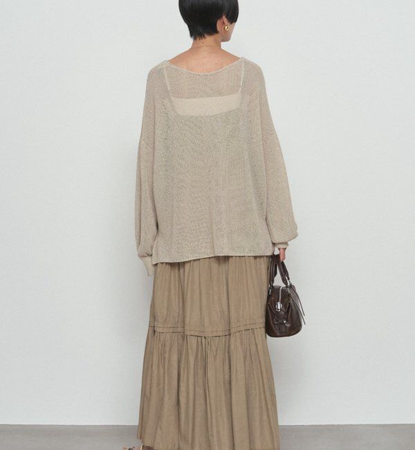  「《さらりと上品/華奢見え》【JAPAN MADE】和紙鹿子2WAYニット」|ニット・セーター|